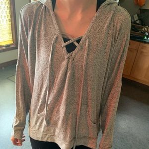 Lulus VERY SOFT gray hoodie